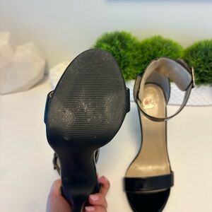 Black Stiletto Heels with Sleek Straps